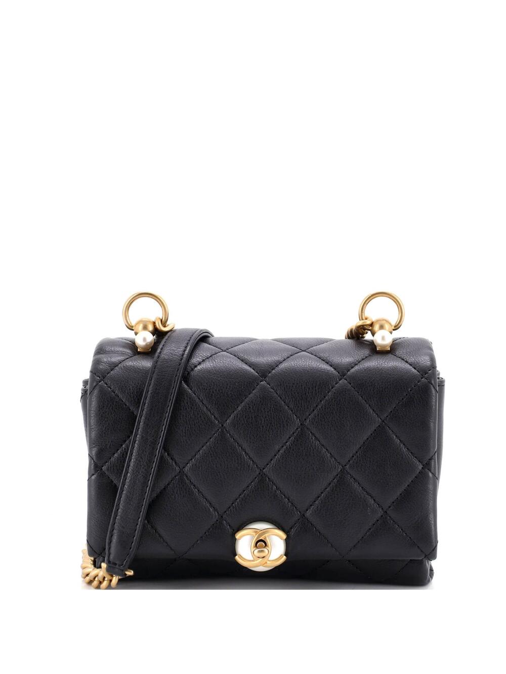 Chanel Pearl Cc Accordion Flap Bag #370952C45B